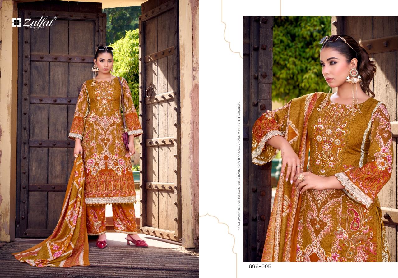 Zulfat Shaheena catalog kolkata dress material wholesale