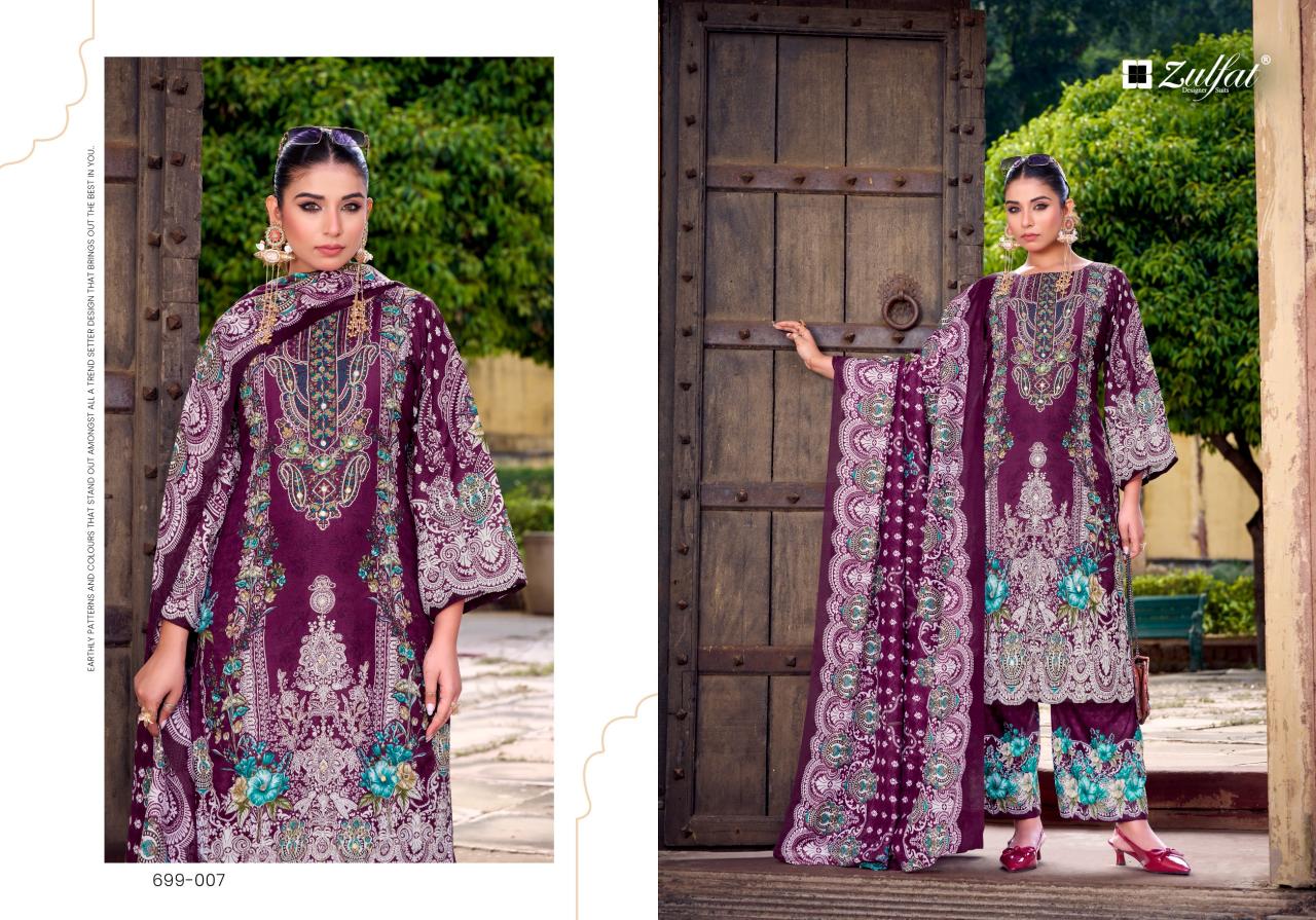 Zulfat Shaheena catalog kolkata dress material wholesale