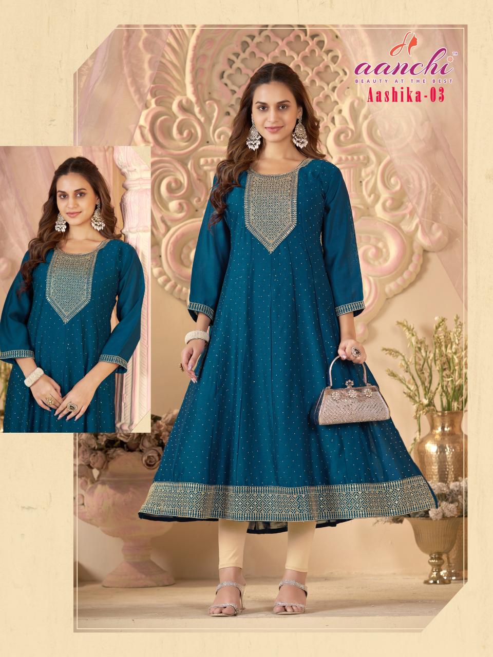 Aanchi Aashika catalog bangalore kurtis wholesaler