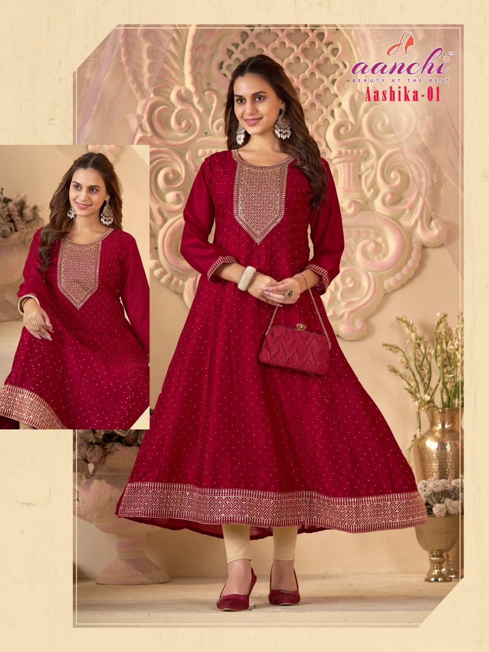 Aanchi Aashika catalog bangalore kurtis wholesaler