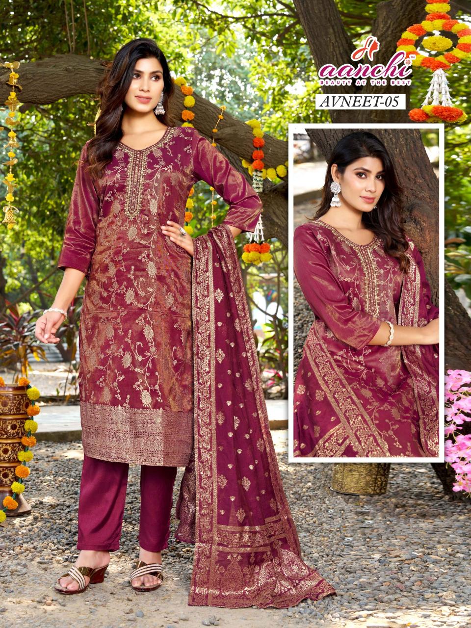 Aanchi Avneet catalog kashmiri kurtis wholesale
