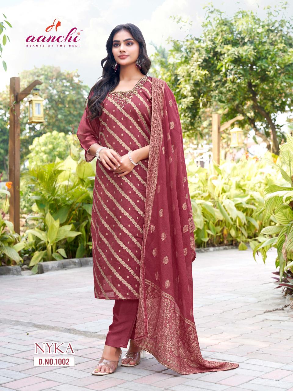 Aanchi Nyka catalog wholesale kurti market in ahmedabad