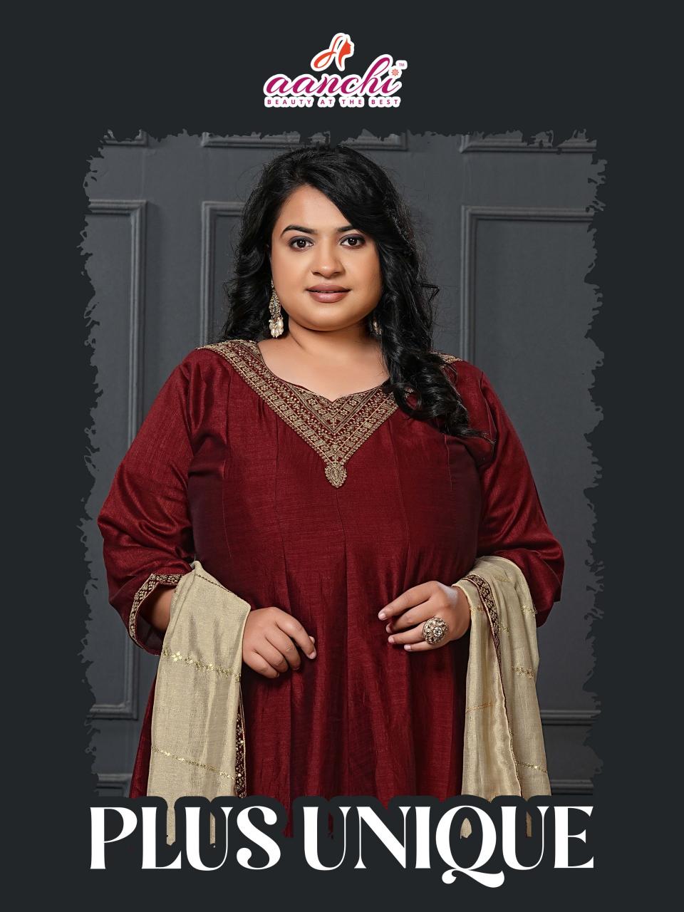 Aanchi Plus Unique catalog big size kurti wholesaler