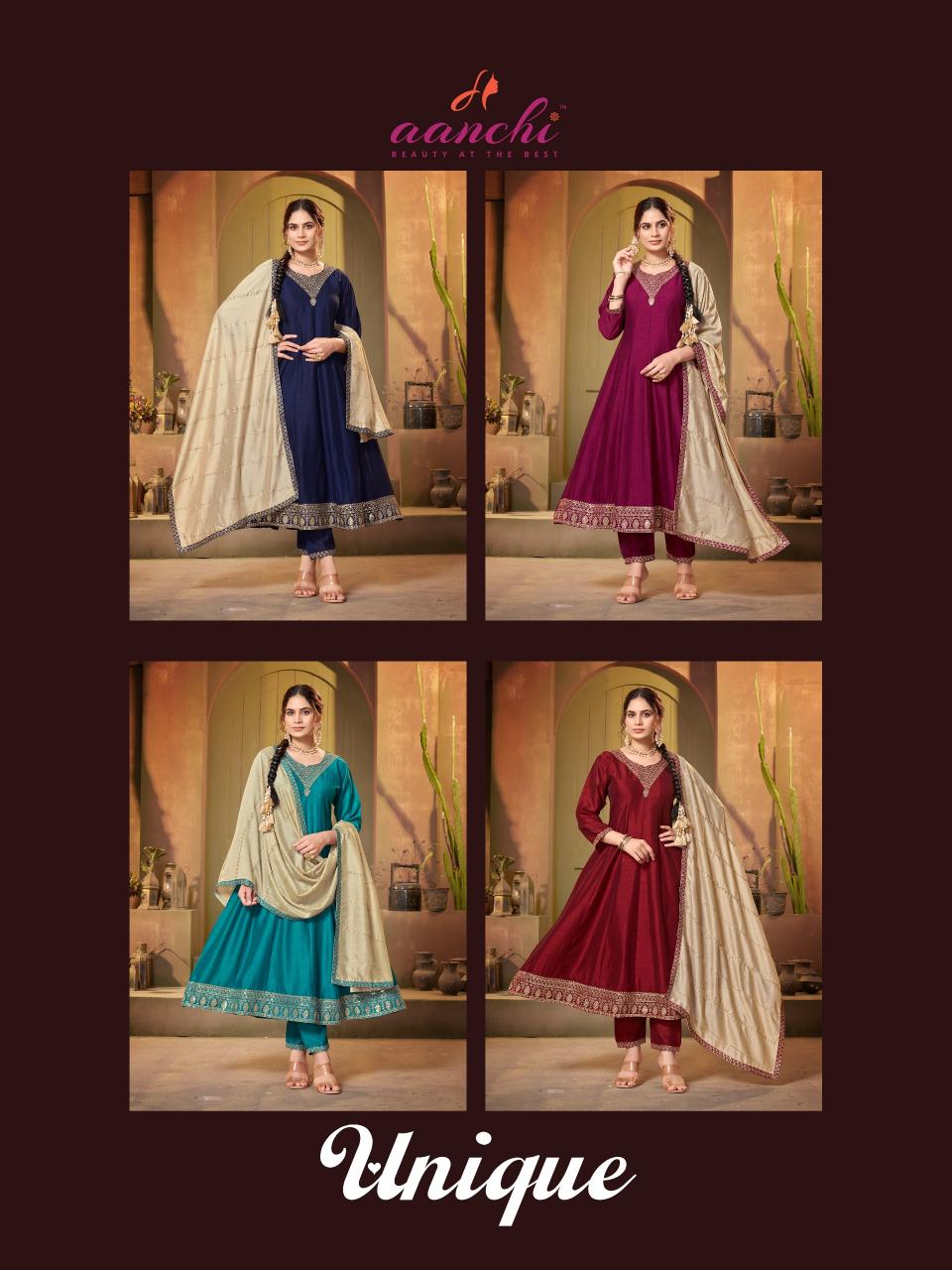 Aanchi Unique vol 1 catalog liva kurtis wholesale