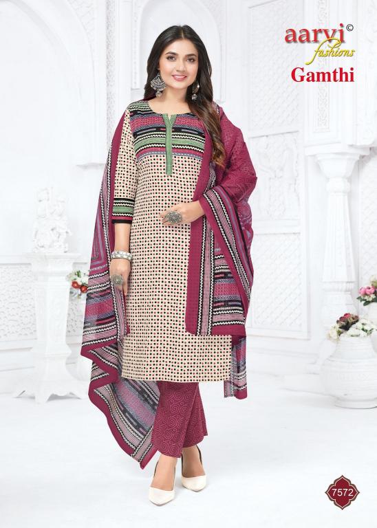 Aarvi Gamthi Vol-12 – Kurti Pant With Dupatta - Wholesale Catalog
