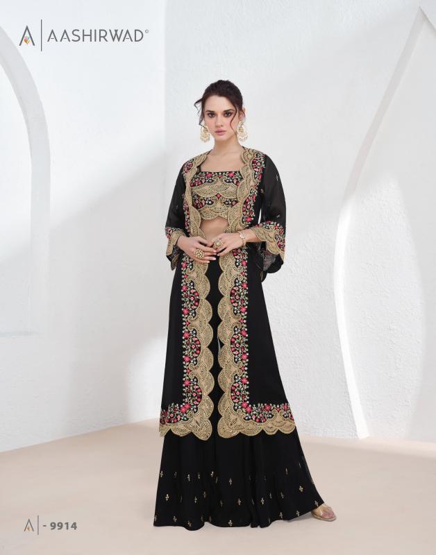 Aashirwad Aarzoo catalog indowestern lehenga choli 