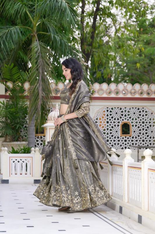 Aawiya PC1021 GRY catalog lehenga choliclothing in india