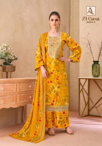 Alok 24 Carat vol 3 catalog surat dress material wholesalers online