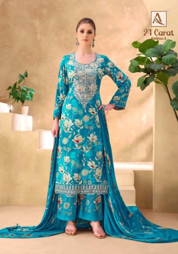 Alok 24 Carat vol 3 catalog surat dress material wholesalers online