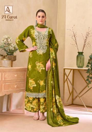 Alok 24 Carat vol 3 catalog surat dress material wholesalers online