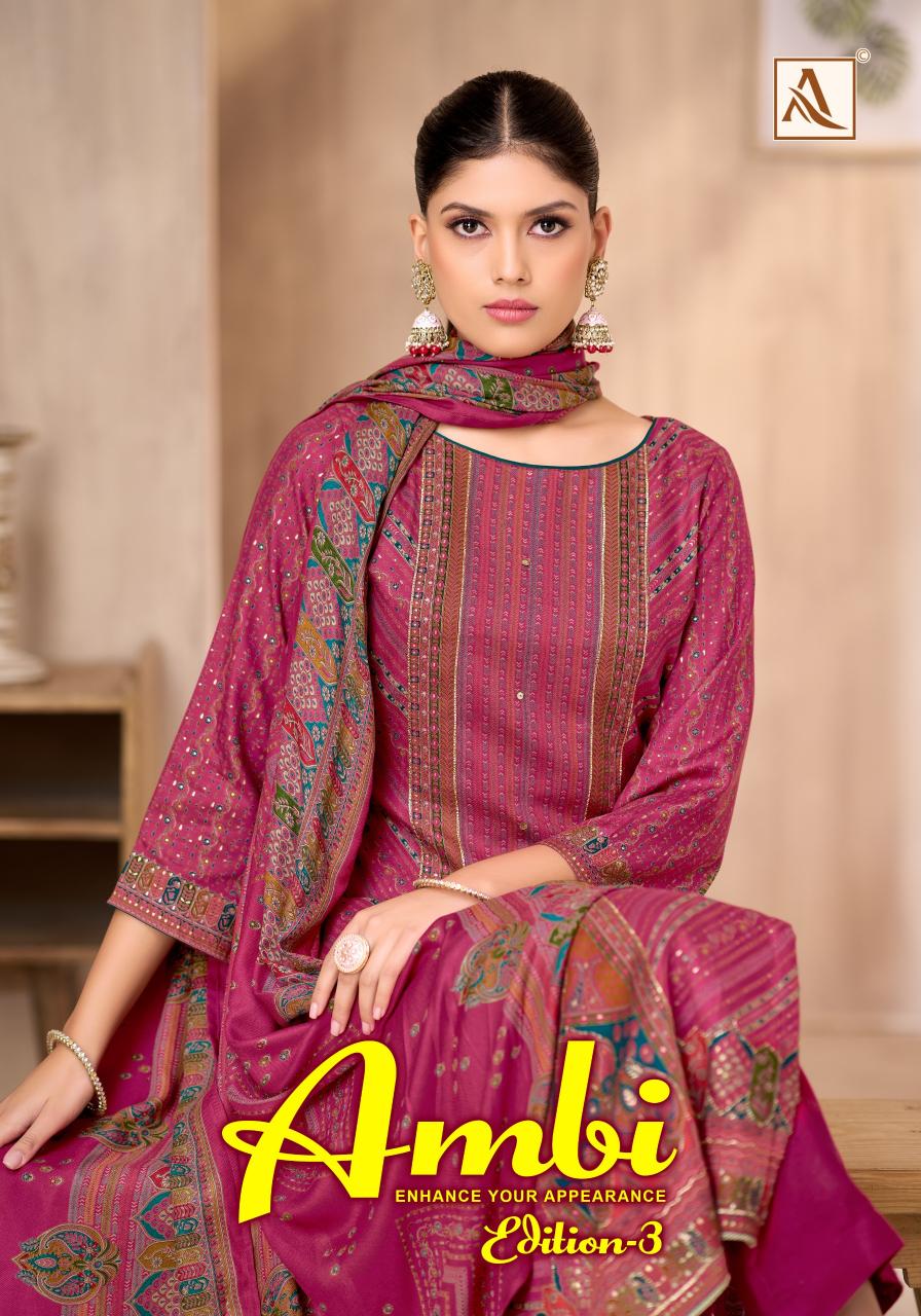 Alok Ambi vol 3 catalog wholesale dress material online shopping india