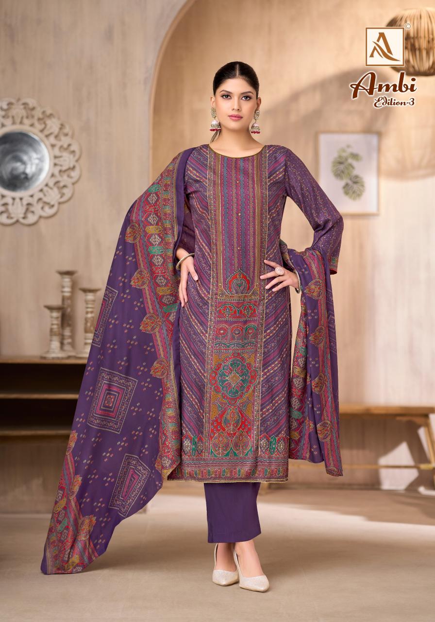 Alok Ambi vol 3 catalog wholesale dress material online shopping india