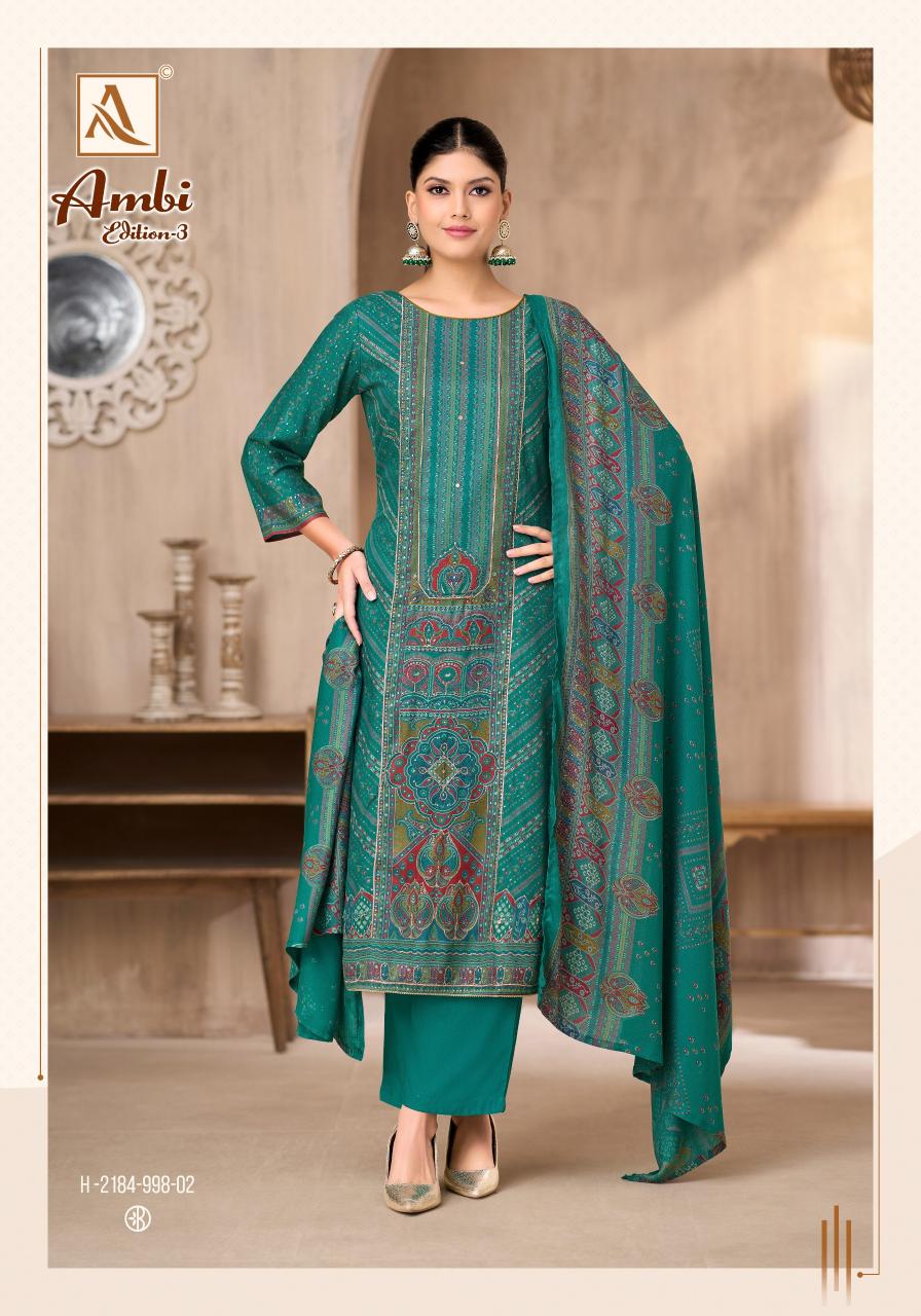 Alok Ambi vol 3 catalog wholesale dress material online shopping india