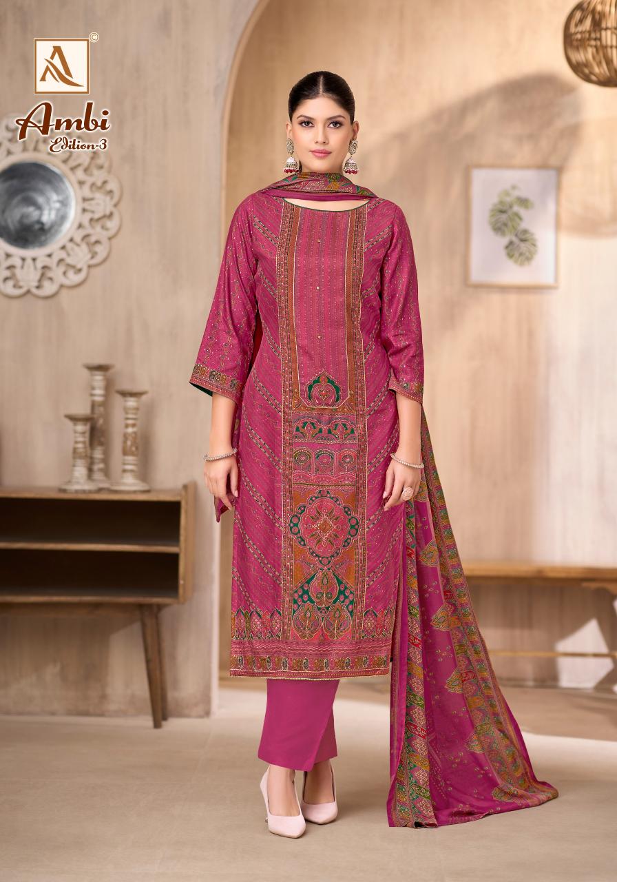 Alok Ambi vol 3 catalog wholesale dress material online shopping india