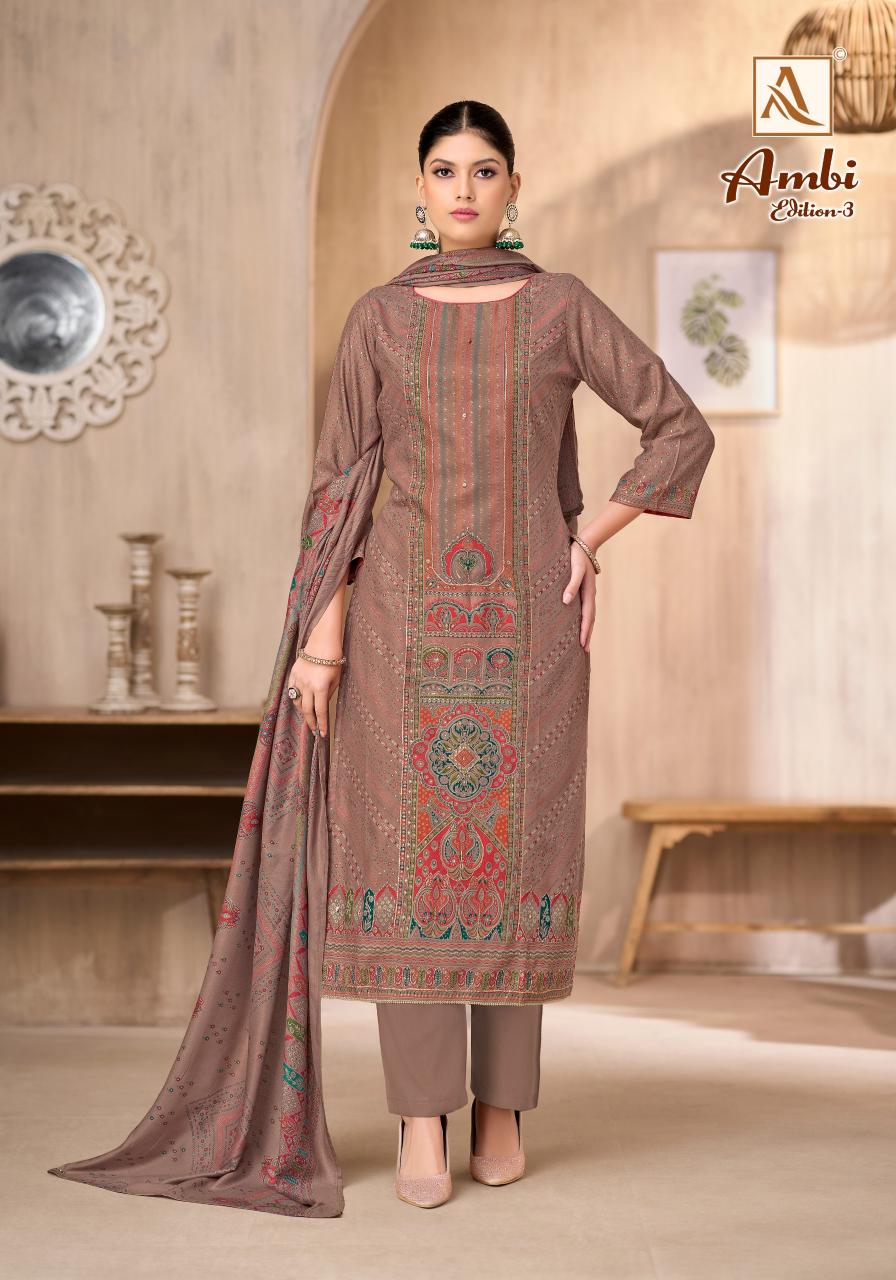 Alok Ambi vol 3 catalog wholesale dress material online shopping india