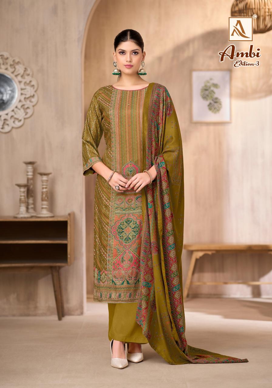 Alok Ambi vol 3 catalog wholesale dress material online shopping india