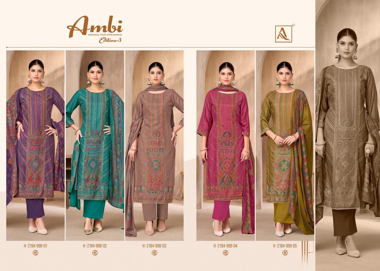Alok Ambi vol 3 catalog wholesale dress material online shopping india