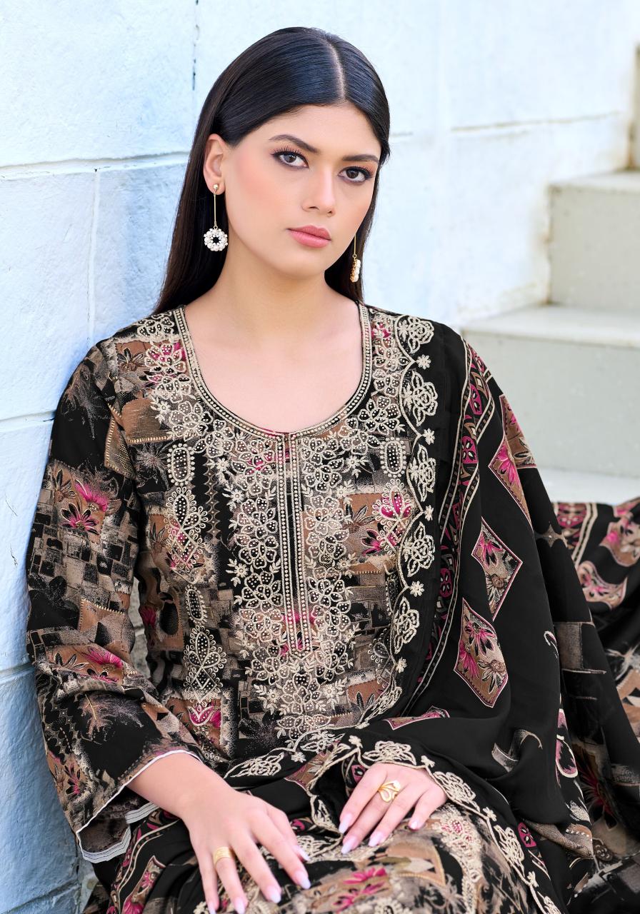 Alok Black Moon catalog surat chdhidar dress material wholesale 