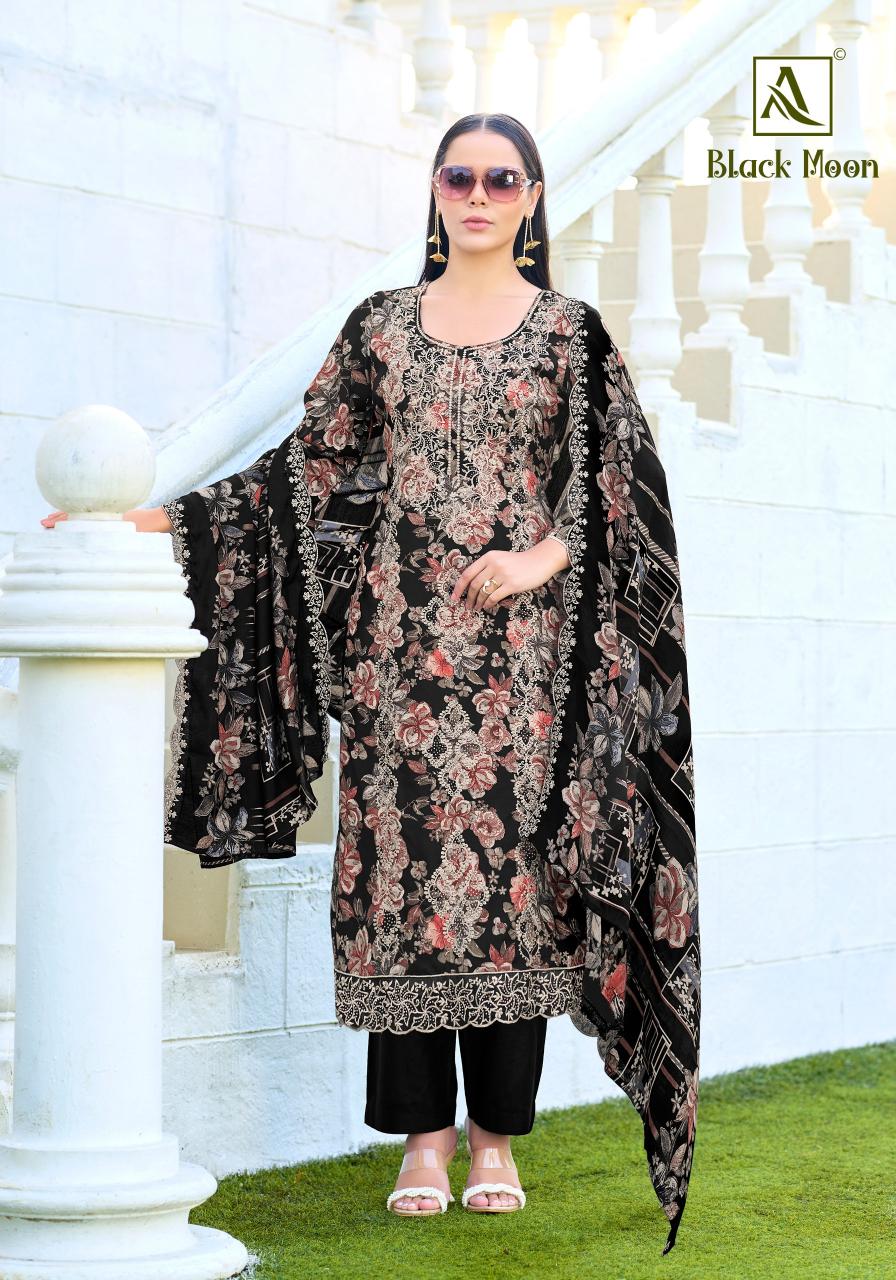 Alok Black Moon catalog surat chdhidar dress material wholesale 