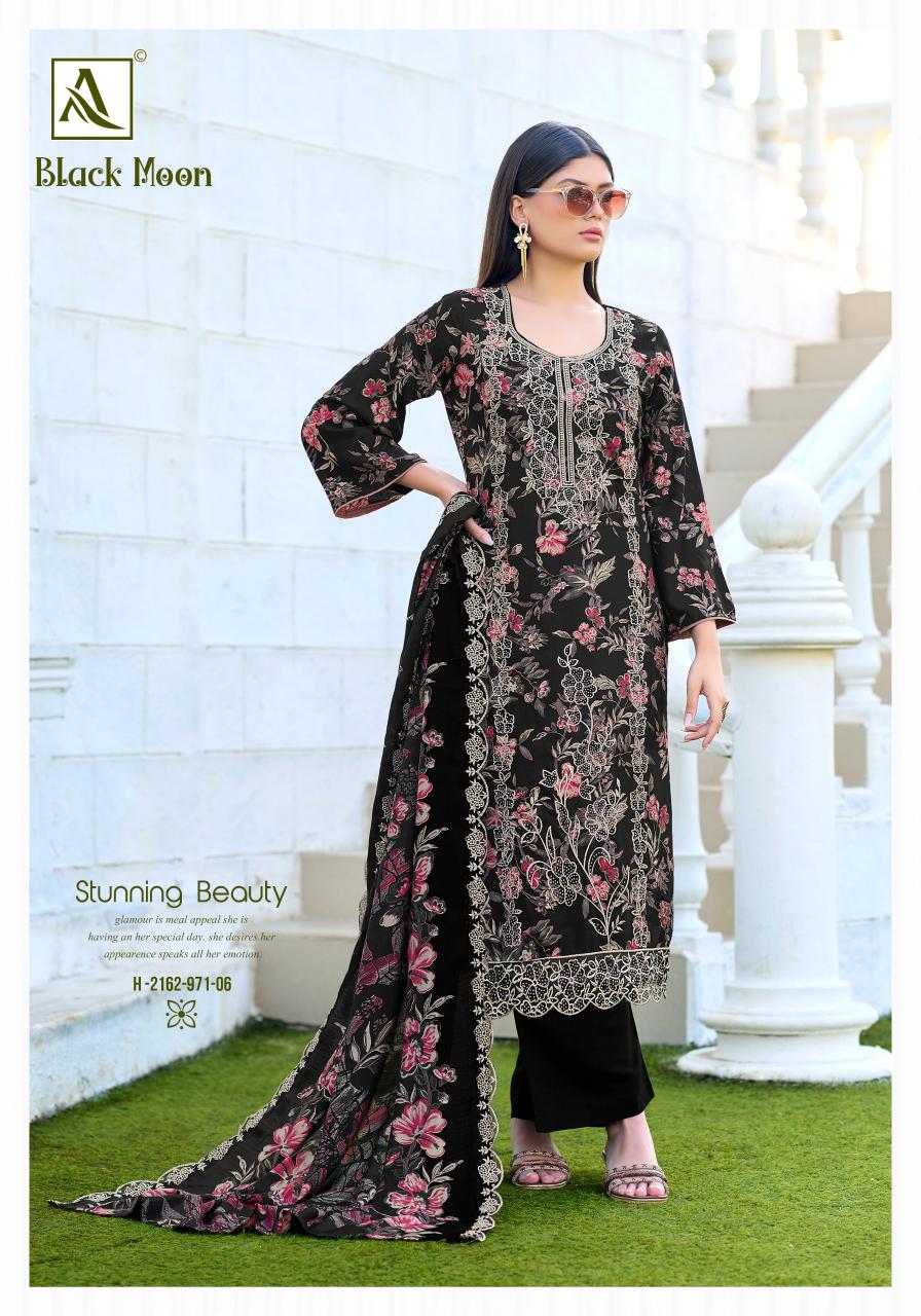 Alok Black Moon catalog surat chdhidar dress material wholesale 