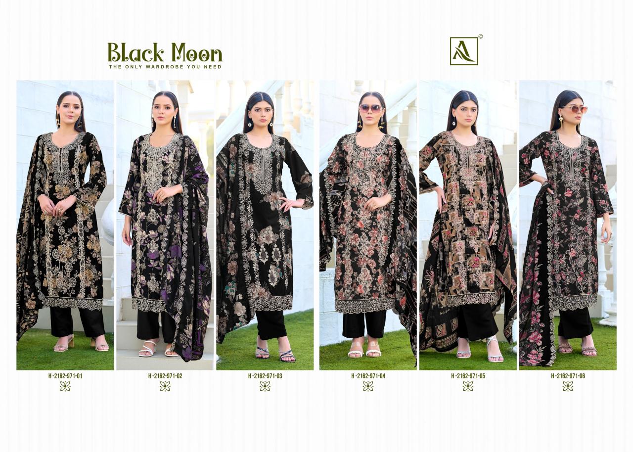 Alok Black Moon catalog surat chdhidar dress material wholesale 