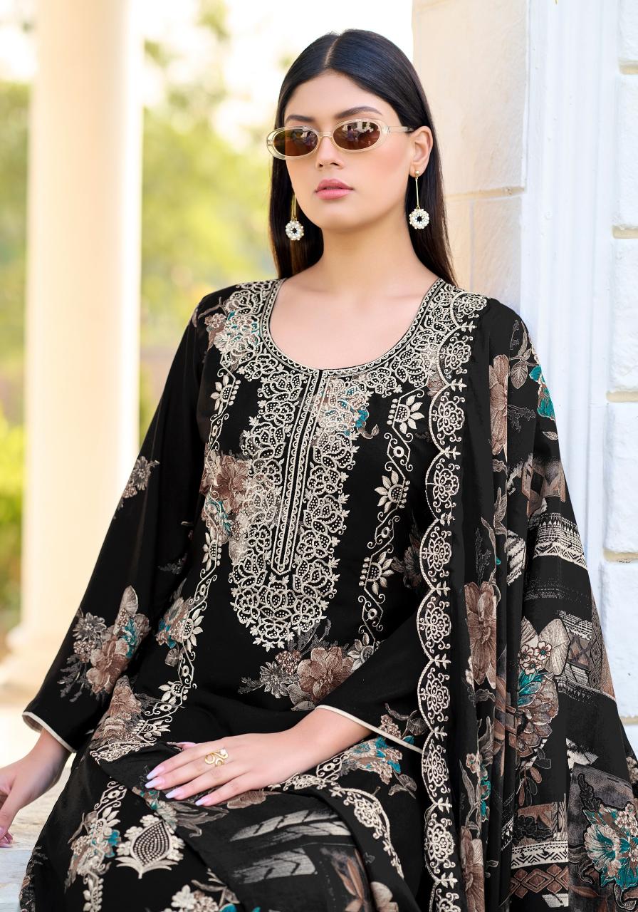 Alok Black Moon catalog surat chdhidar dress material wholesale 