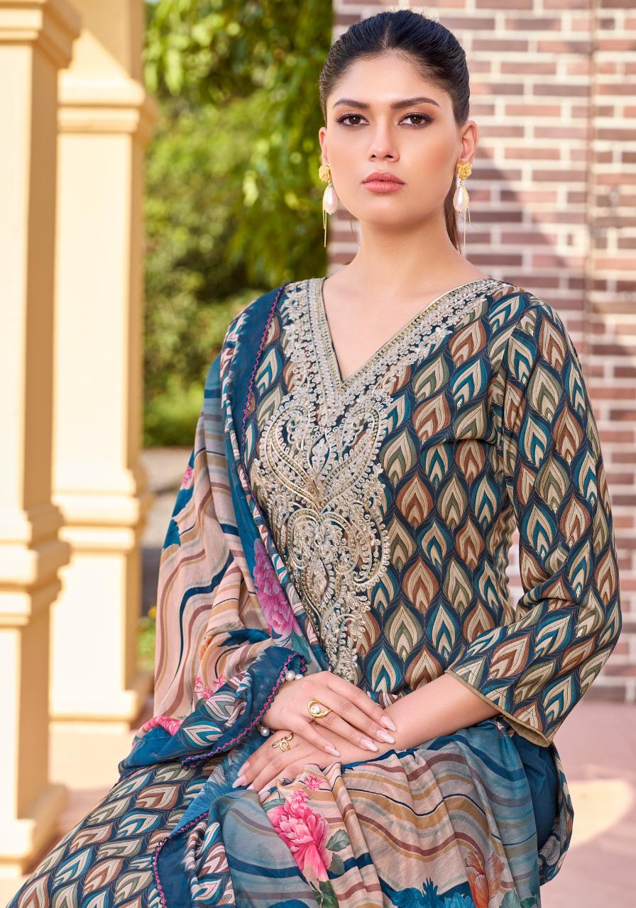 Alok Gulma catalog wholesale dress material market surat