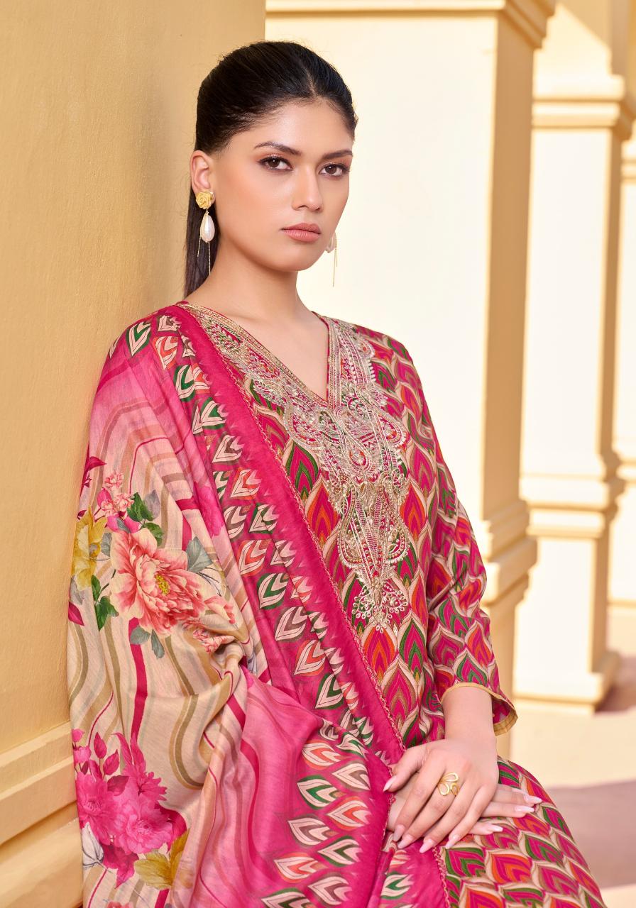 Alok Gulma catalog wholesale dress material market surat