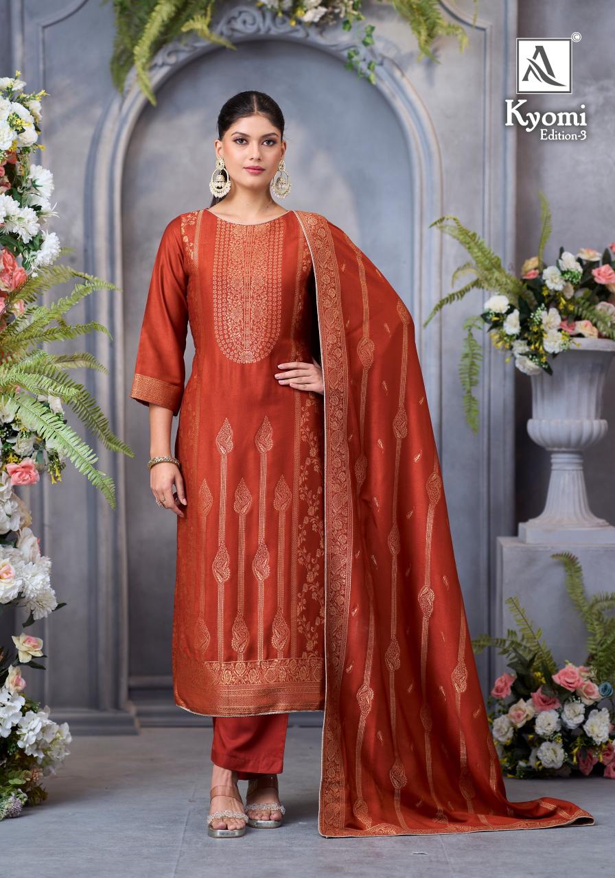 Alok Kyomi vol 3 catalog suits dress material wholesale with price