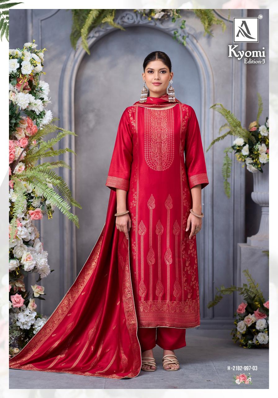 Alok Kyomi vol 3 catalog suits dress material wholesale with price