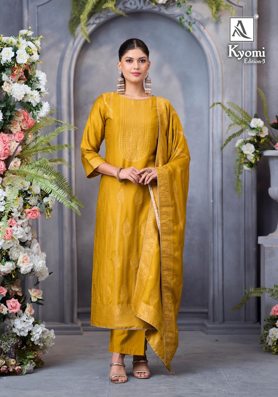 Alok Kyomi vol 3 catalog suits dress material wholesale with price