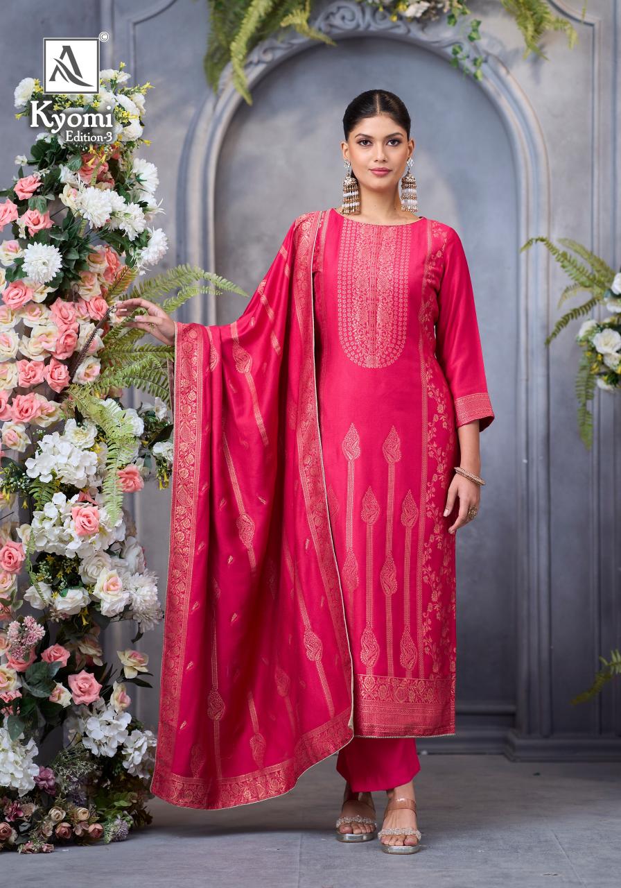 Alok Kyomi vol 3 catalog suits dress material wholesale with price