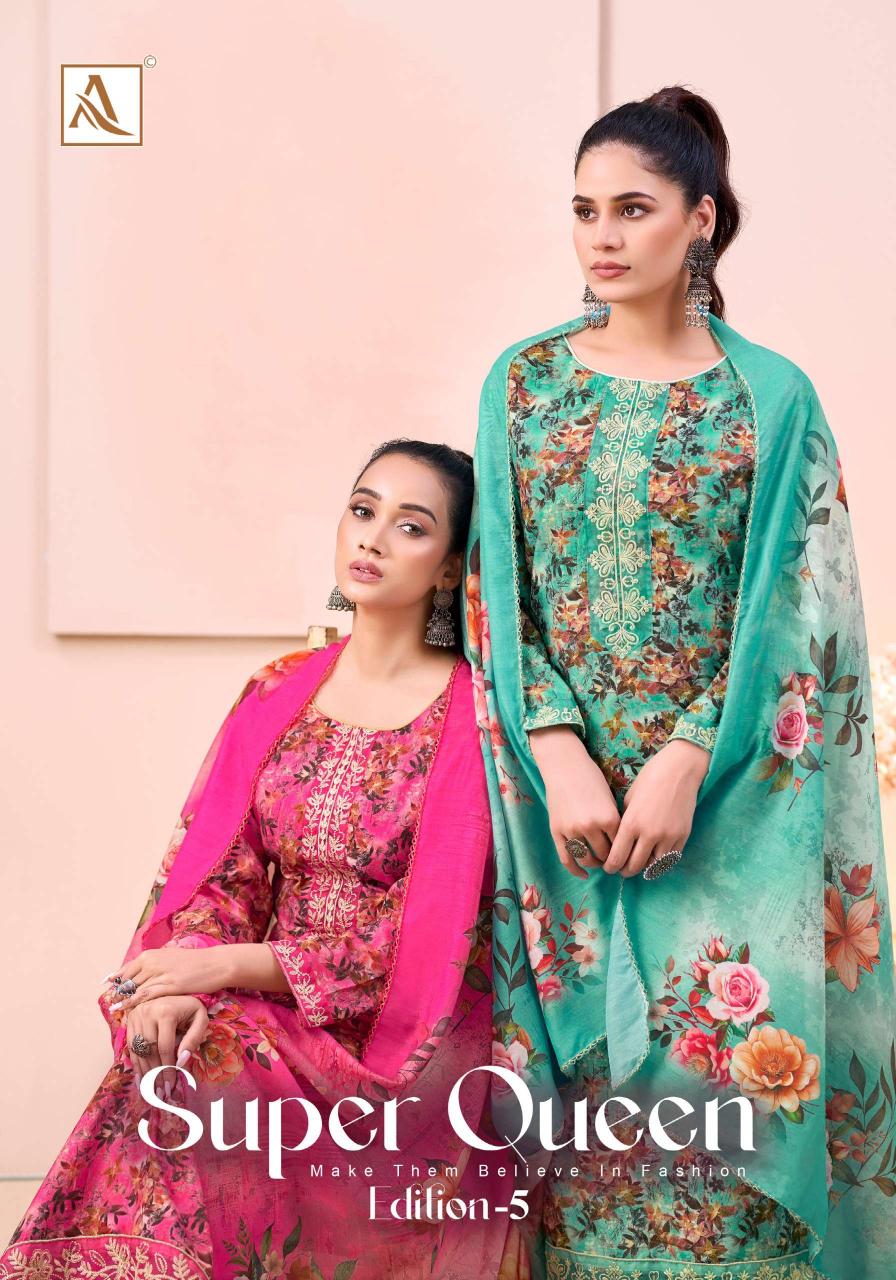 Alok Suits Super Queen Edition- 5 – Pakistani Dress Material