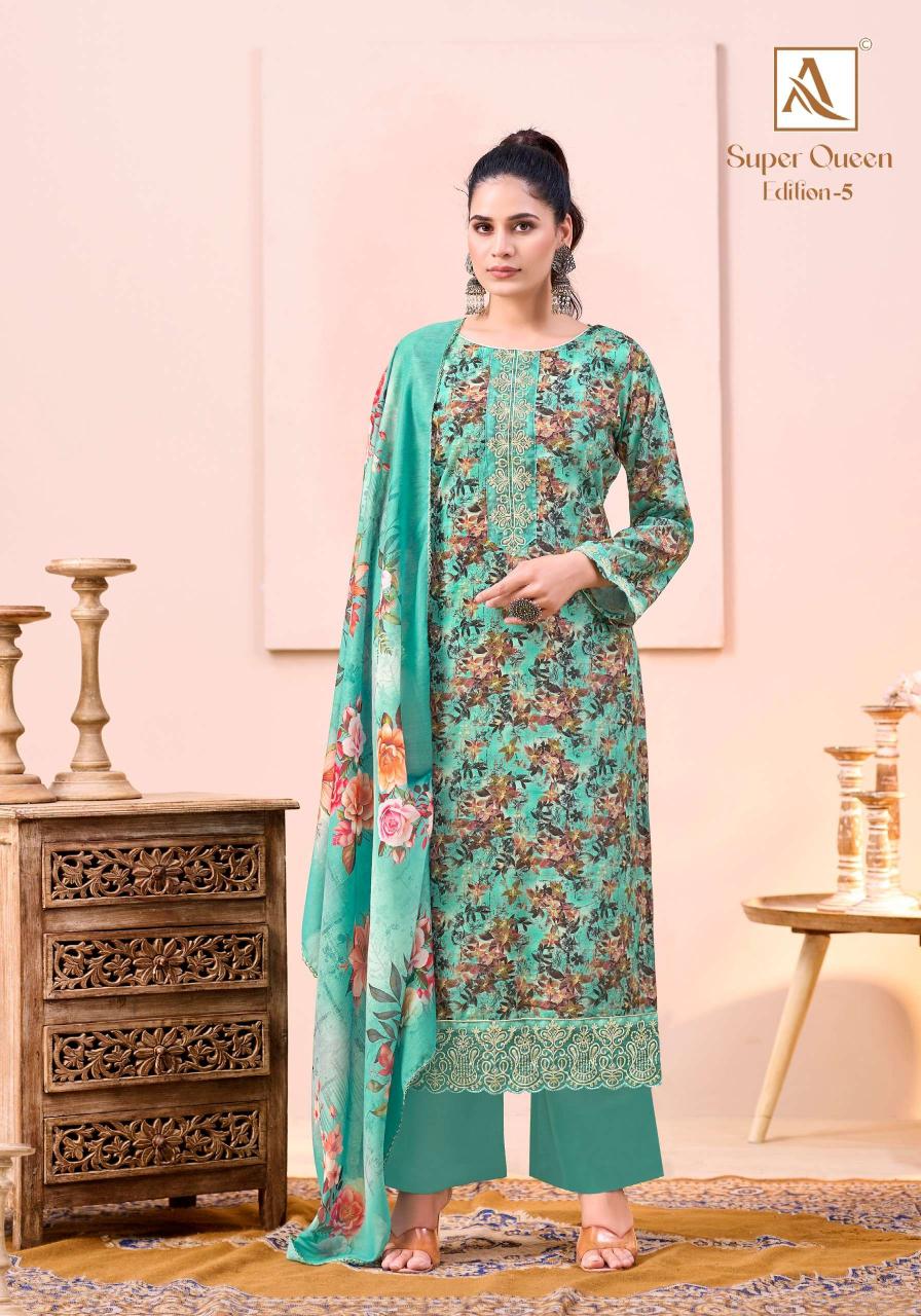 Alok Suits Super Queen Edition- 5 – Pakistani Dress Material