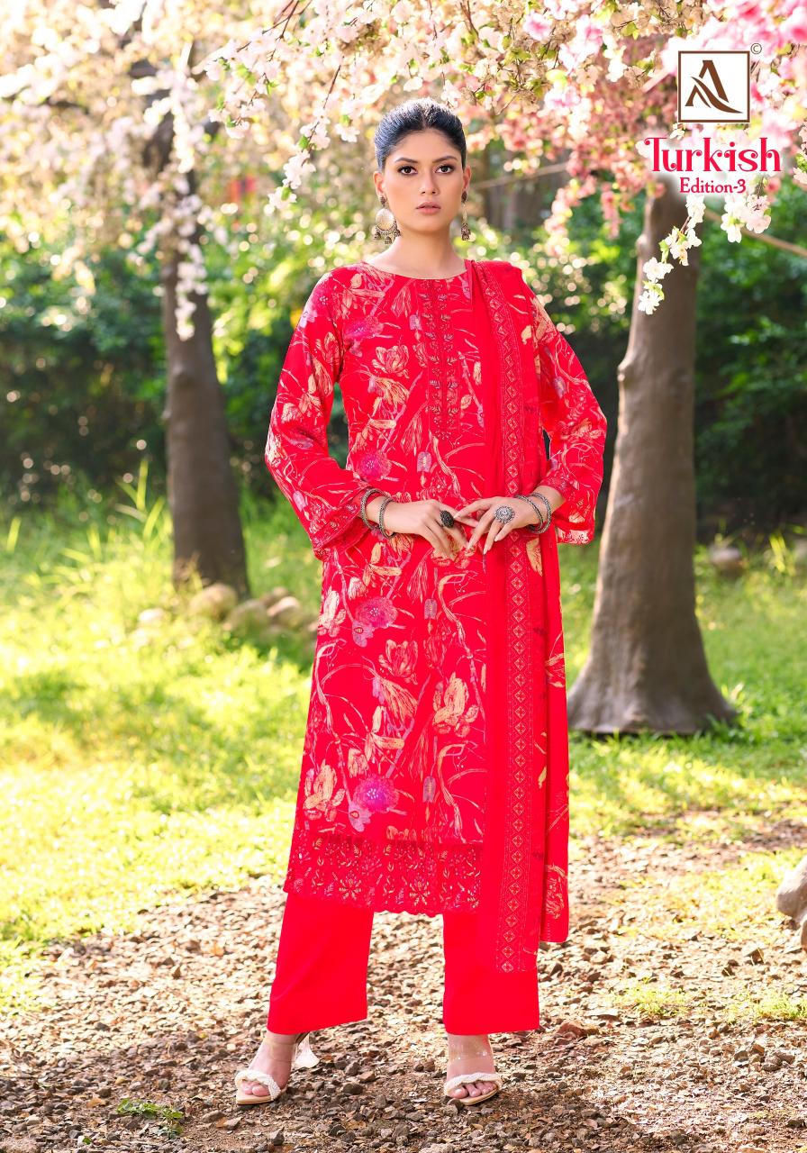Alok Turkish vol 3 catalog ladies dress material wholesalers in jaipur
