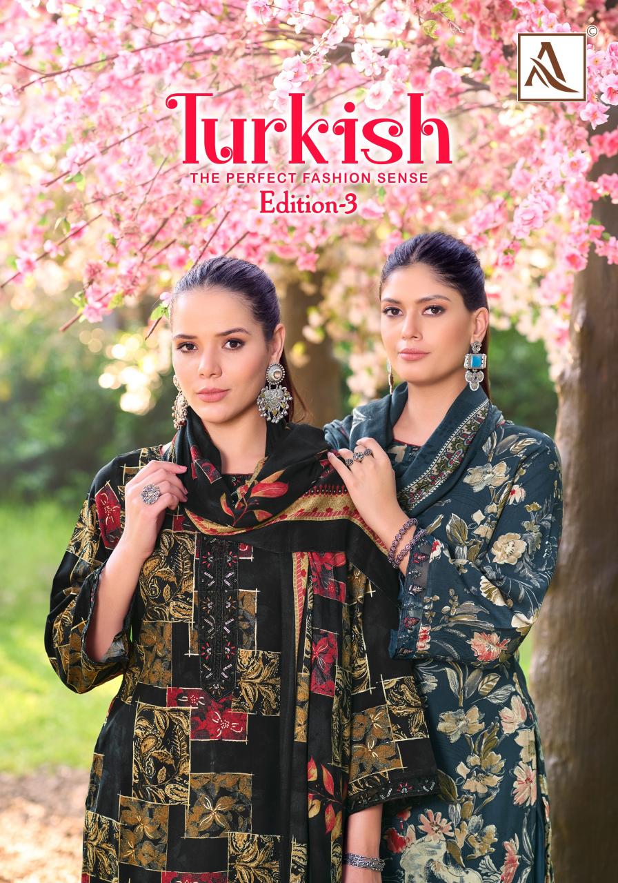 Alok Turkish vol 3 catalog ladies dress material wholesalers in jaipur