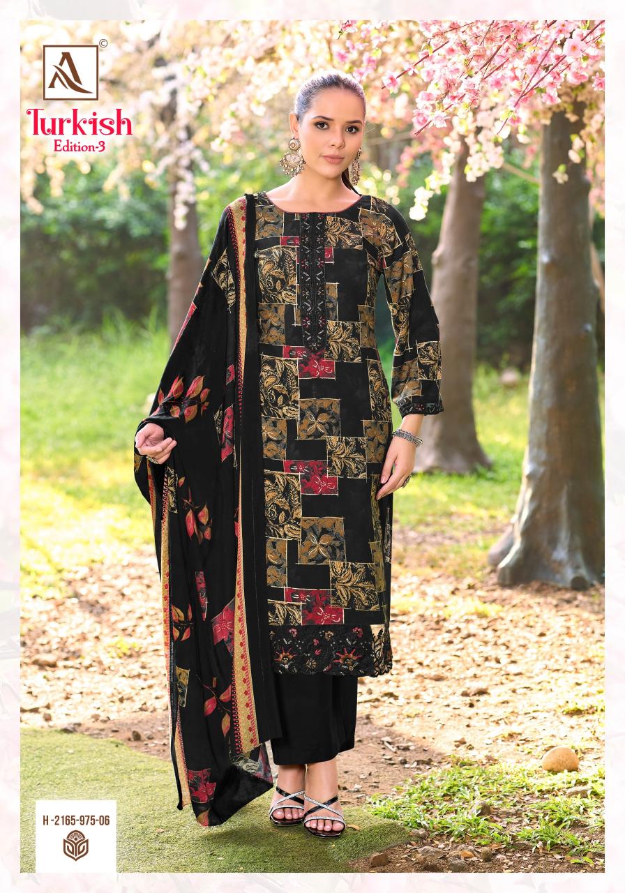 Alok Turkish vol 3 catalog ladies dress material wholesalers in jaipur