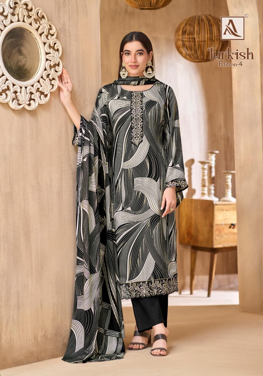 Alok Turkish vol 4 catalog wholesale dress material in rajkot
