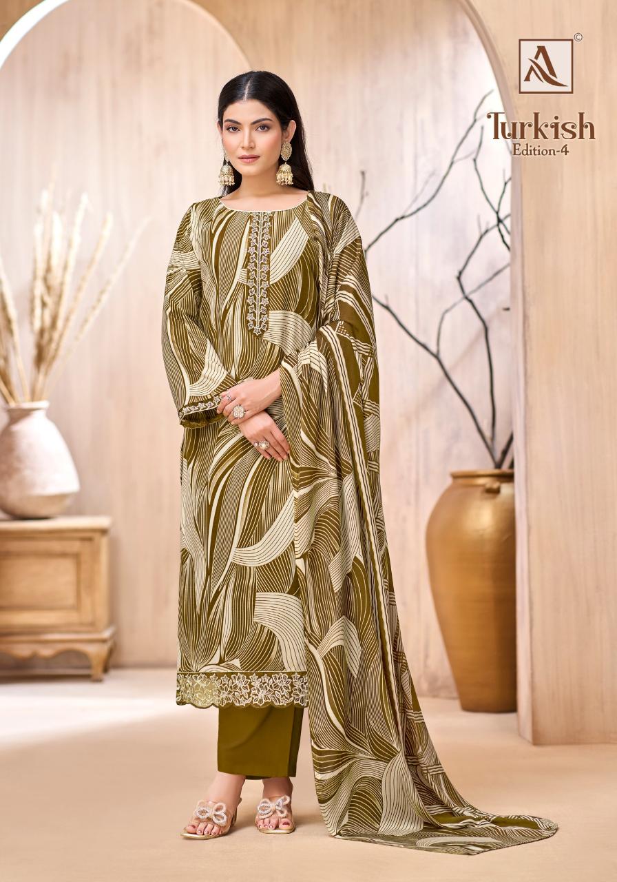 Alok Turkish vol 4 catalog wholesale dress material in rajkot