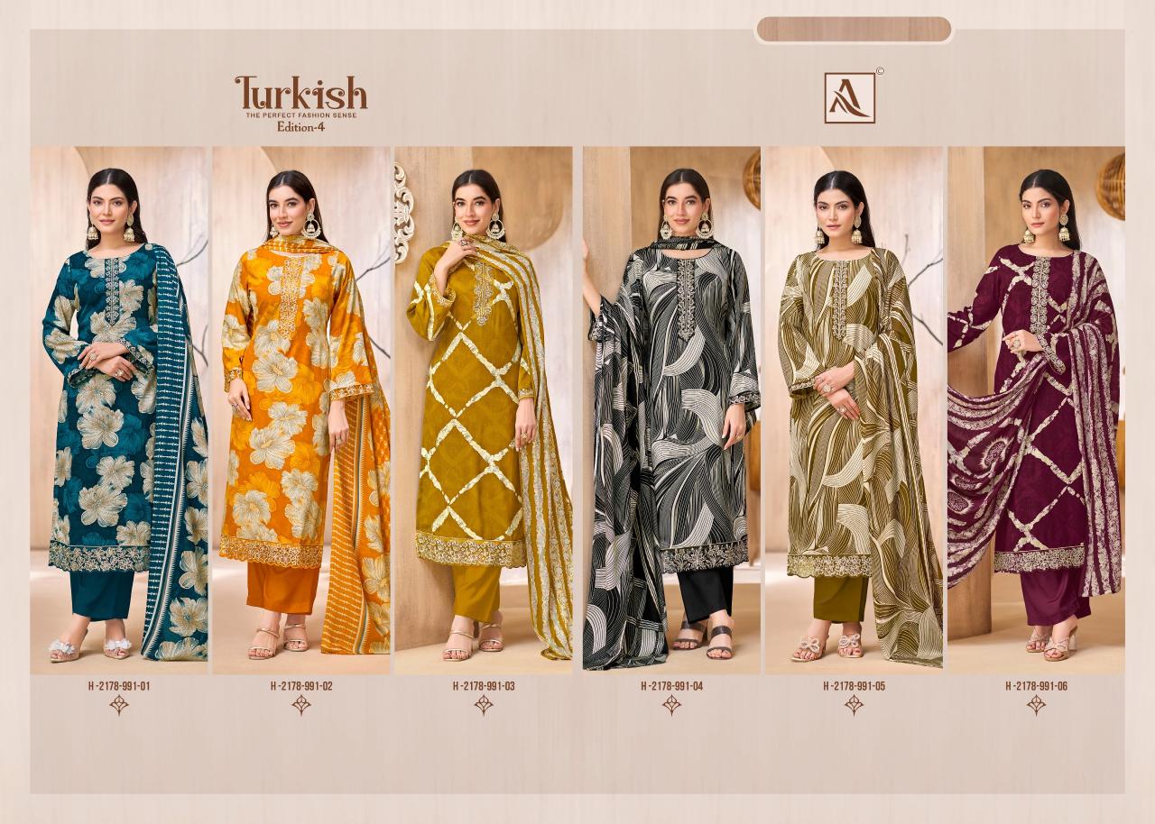 Alok Turkish vol 4 catalog wholesale dress material in rajkot