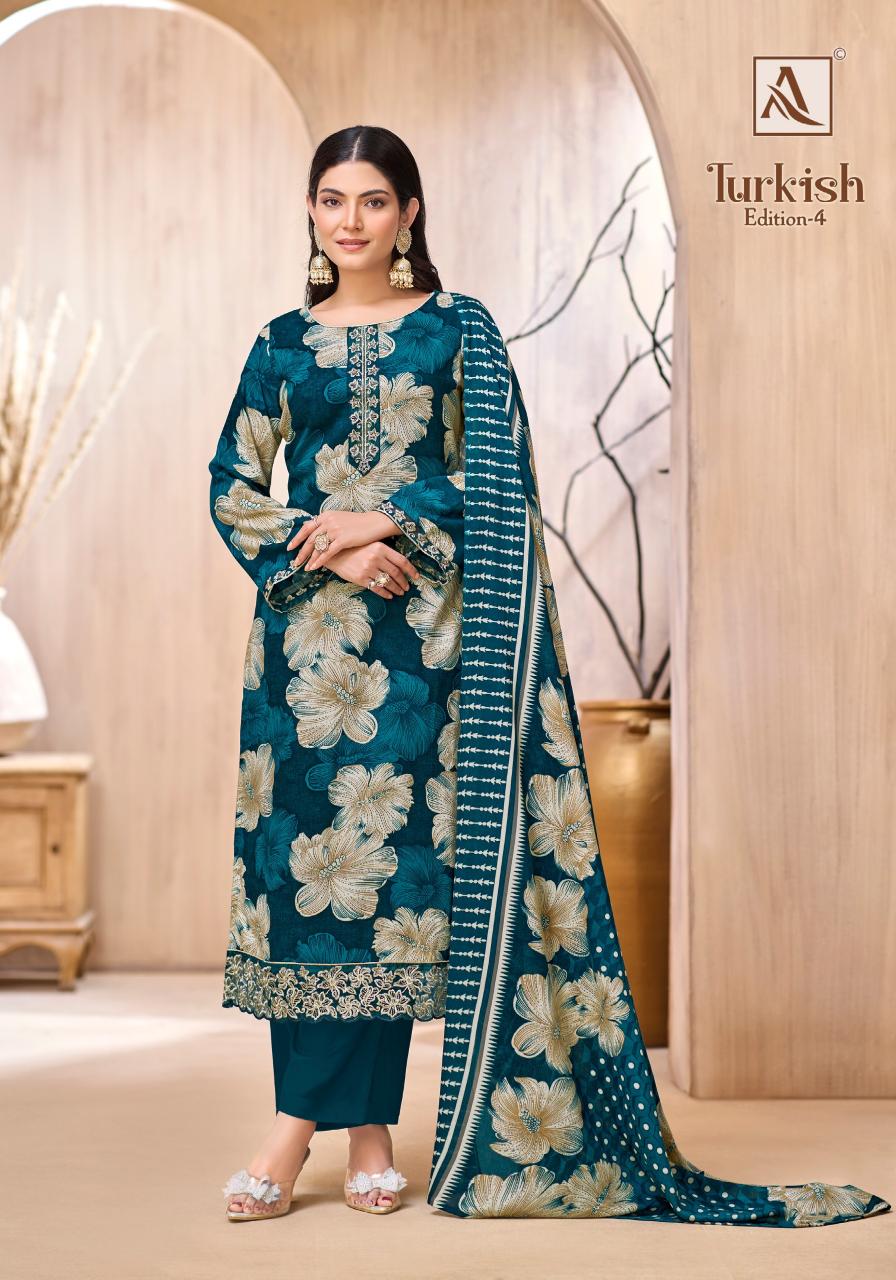Alok Turkish vol 4 catalog wholesale dress material in rajkot