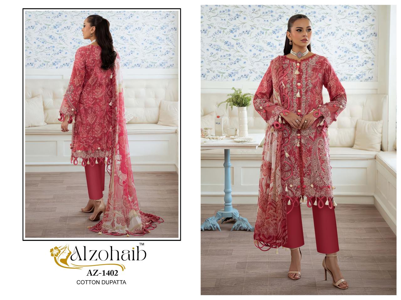 Alzohaib Az Riwayat vol 1 catalog Chiffon Dupatta pakistani suits wholesalers in mumbai