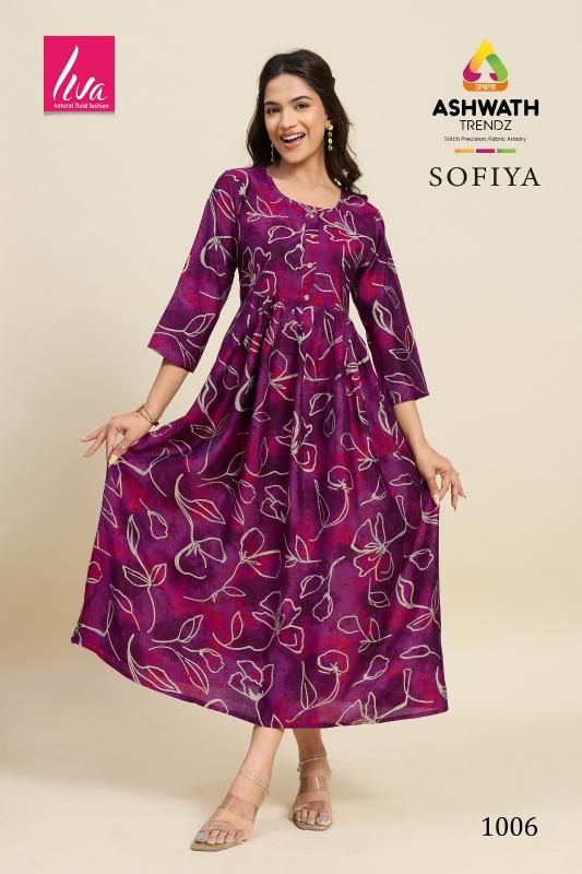 Ashwath Sofiya catalog anarkali kurtis wholesale