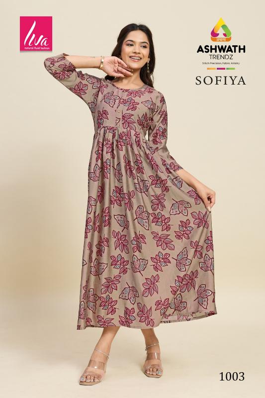 Ashwath Sofiya catalog anarkali kurtis wholesale