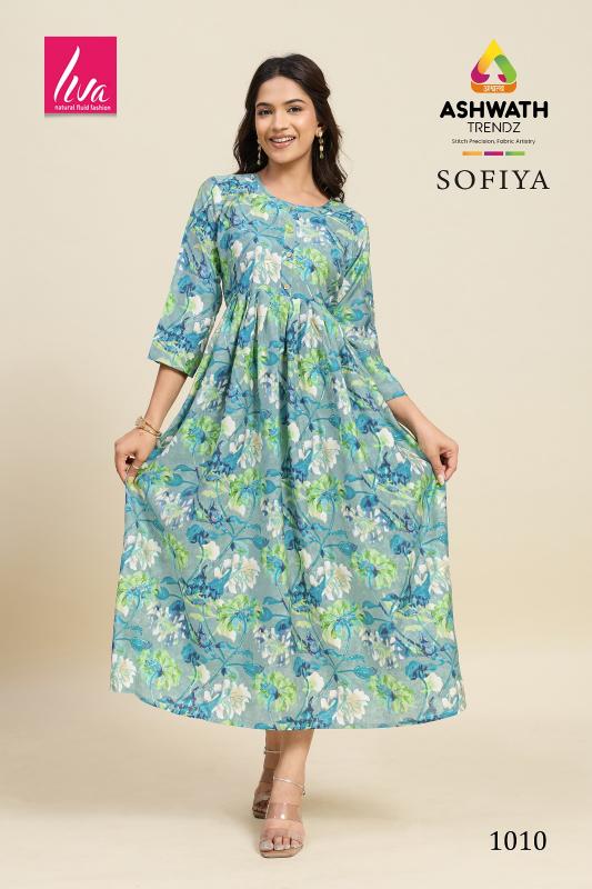 Ashwath Sofiya catalog anarkali kurtis wholesale