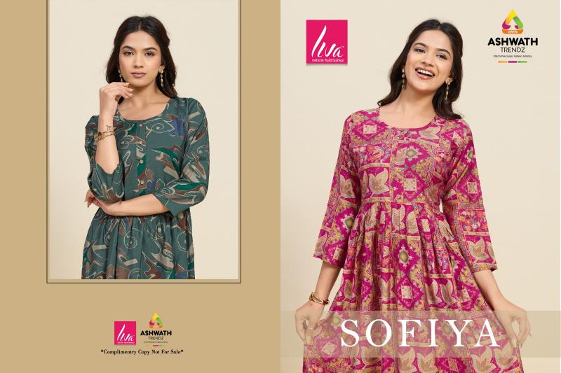 Ashwath Sofiya catalog anarkali kurtis wholesale