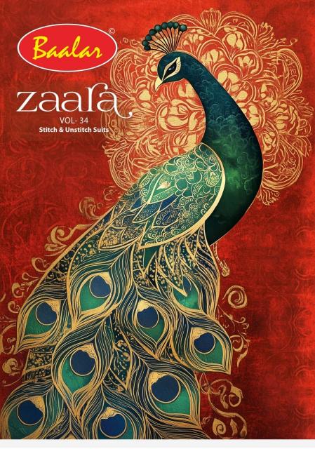 Baalar Zaara Vol-34 – Kurti Pant With Dupatta - Wholesale Catalog