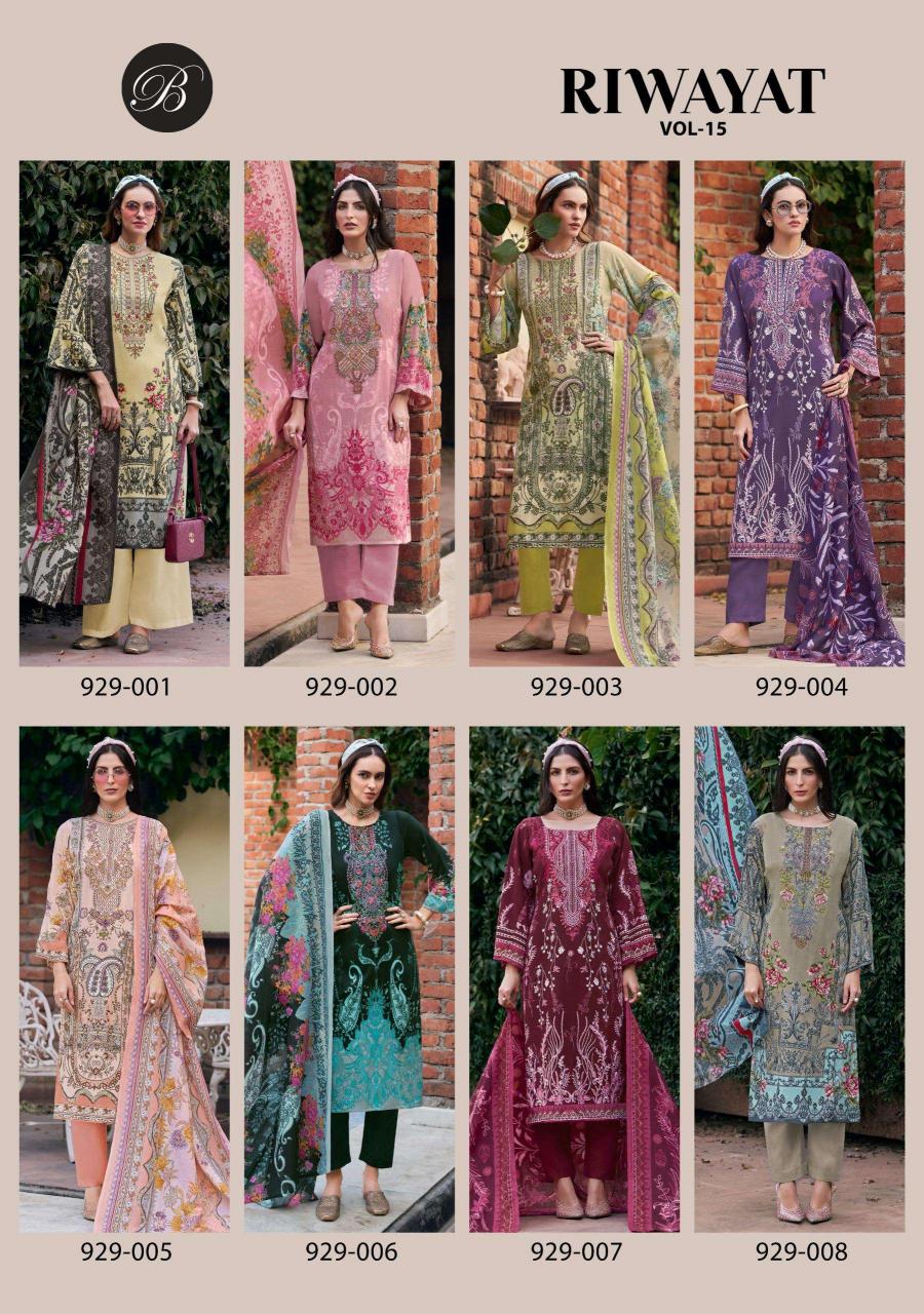 Belliza Designer Studio Riwayat Vol- 15 – Rayon Dress Material