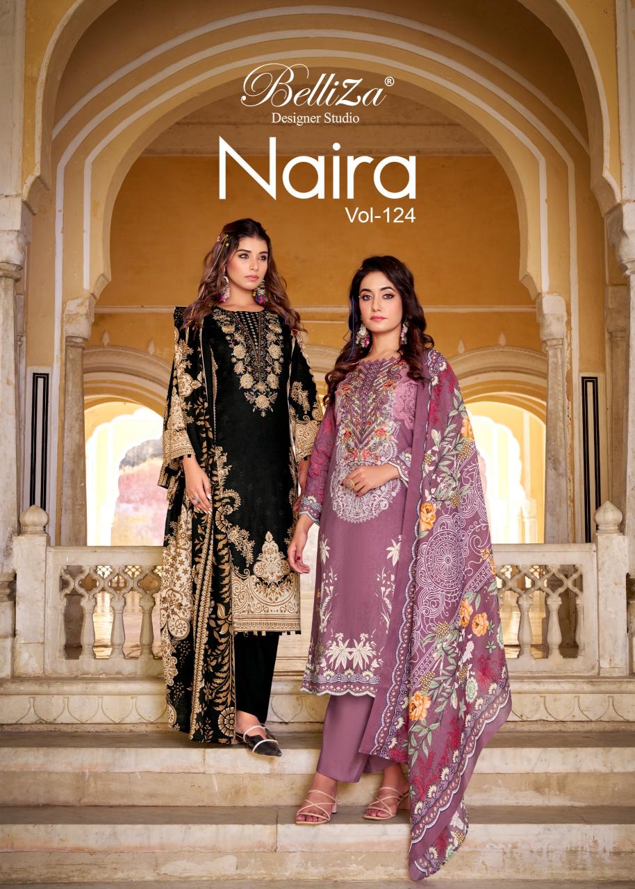 Belliza Naira Vol 124 catalog wholesale dress material catalog