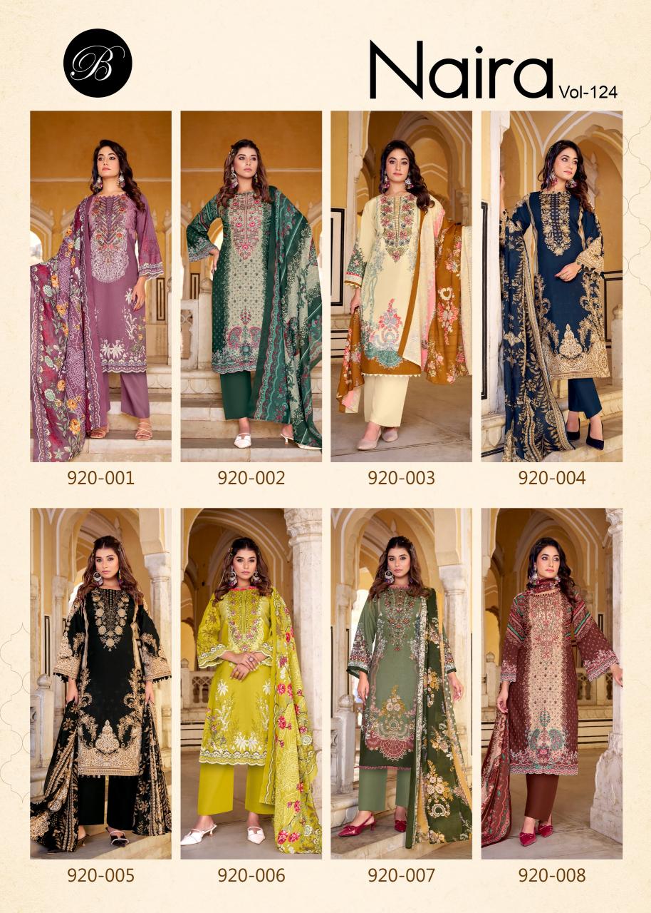 Belliza Naira Vol 124 catalog wholesale dress material catalog